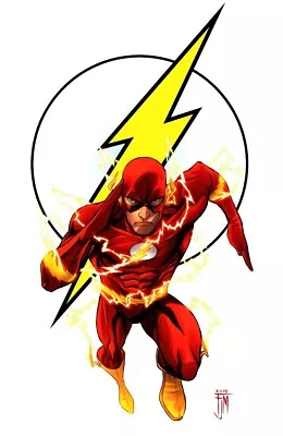 Buy DC The Flash Comic Iron On Tee T-shirt Transfer A5 • 2.40£