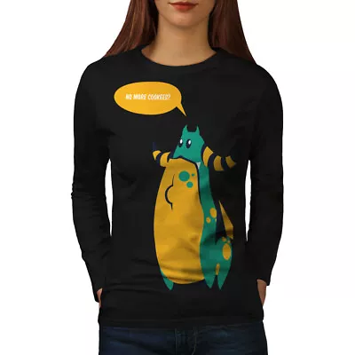 Buy Wellcoda Cookie Monster Cute Wild Womens Long Sleeve T-shirt • 21.99£