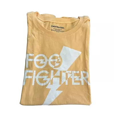 Buy Torrid Mustard Yellow Classic Fit Foo Fighters Crew Neck T-Shirt 1X • 23.34£