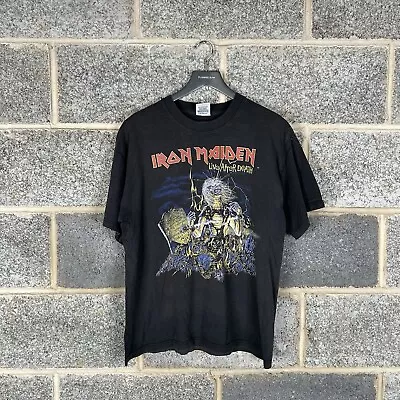 Buy Iron Maiden Tshirt Mens L Black Live After Death  Tour Graphic Tee Short Sleeve • 39.99£
