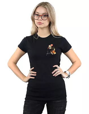 Buy Janis Joplin Women's Floral Faux Pocket T-Shirt • 15.99£