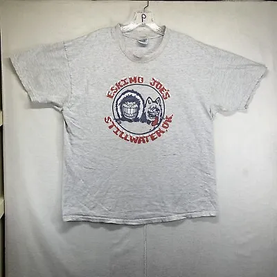 Buy Vintage 90s Eskimo Joe’s Graphic T-Shirt Men Size XL Stillwater Oklahoma • 15.96£