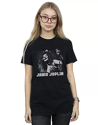 Buy Janis Joplin Women's Spiritual Mono Boyfriend Fit T-Shirt • 15.99£