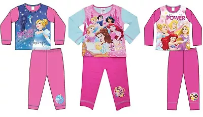 Buy Girls Disney Princess Pyjamas Belle Cinderella Rapunzel Snow 18 Mths-10 Yrs • 4.95£