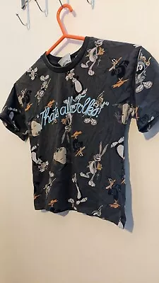 Buy Boys Looney Tunes Tax, Bugs Bunny Sylevester Daffy Duck T-Shirt Age 6-7  • 3.99£