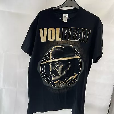 Buy Black Volbeat 2013 Tour T-shirt Outlaw Gentleman & Shady Ladies Size Medium • 19.99£