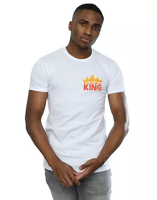 Buy Disney Men's The Lion King Movie Long Live Breast Print T-Shirt • 13.99£