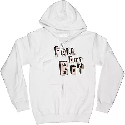Buy Women's Fall Out Boy Girls Jr Hooded Sweatshirt Medium White • 58.53£
