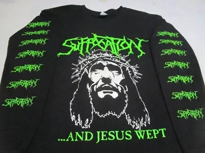 Buy SUFFOCATION...and Jesus Wept LONG SLEEVE LARGE Size SUFFOCATION Only One! • 27.60£