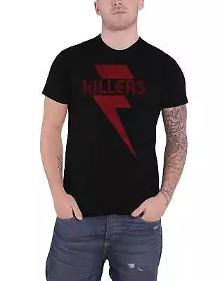 Buy The Killers T Shirt Red Bolt Band Logo New Official Mens Black • 16.95£