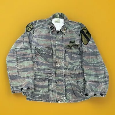 Buy Tiger Stripe BDU Jacket Patched American Army • 7£