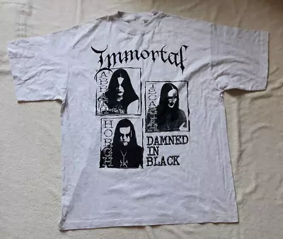 Buy Immortal All Shall Fall Album Short Sleeve All Size S To 5XL White T-shirt GC218 • 21.28£