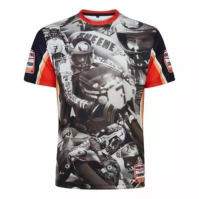 Buy Barry Sheene Legend T Shirt Adult S Printed All Over MotoGP Suzuki No. 7 BSB • 9.95£