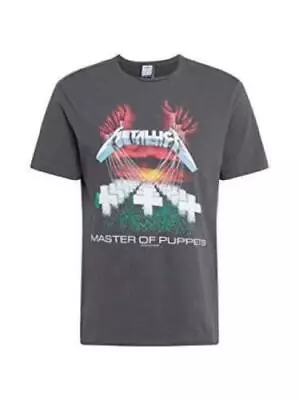 Buy METALLICA - MASTERS OF PUPPETS AMPLIFIED VINTAGE CHARCOAL SMALL =T-shirt= • 22.59£