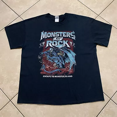 Buy 2014 Monsters Of Rock Cruise Escape To Monster Island Concert T-Shirt XL Band • 37.23£