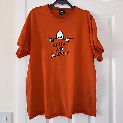 Buy Thrasher Skateboarding T-shirt “Skate And Destroy” Design Orange XL • 6£