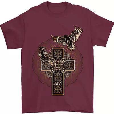 Buy Odins Celtic Raven Viking Thor Ragnar Norse Mens T-Shirt 100% Cotton • 10.48£