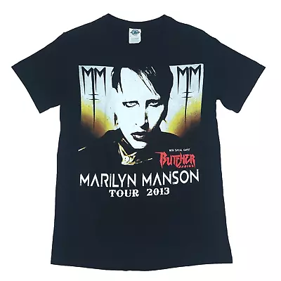 Buy 2013 Marilyn Manson Concert Tour T Shirt SMALL Black Butcher Babies Rock Metal • 16.73£