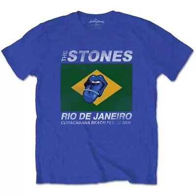 Buy Rolling Stones The T Shirt Copacabana 2006 Band Logo Official Royal Blue M • 15.95£