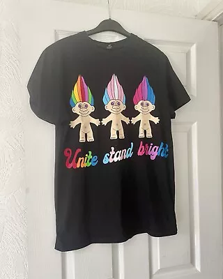 Buy Dreamworks Rainbow Pride Colourful Multicoloured Troll T-Shirt Size M Size 12 • 6£