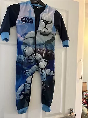 Buy Star Wars Boys Pyjamas Age 3-4 Years • 0.99£