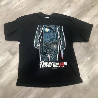 Buy Vintage 2000 Friday The 13th Tee Shirt Horror Movie Promo Jason Voorhees Size XL • 233.40£