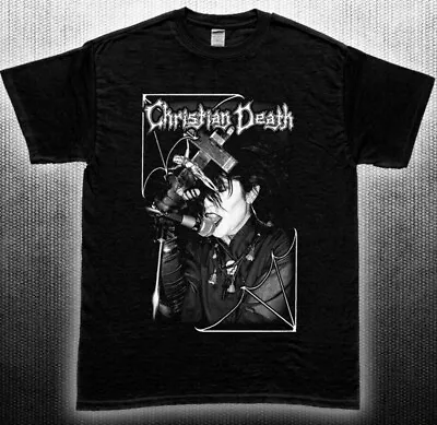 Buy Rare Christian Death T-Shirt Black Cotton Short Sleeve S-3XL T-Shirt For Fans • 16.69£