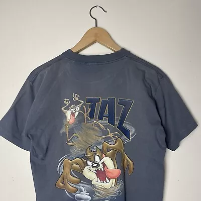 Buy Vintage 1997 Taz Tasmanian Devil Warner Bros Graphic Print Tee T-shirt M • 25£
