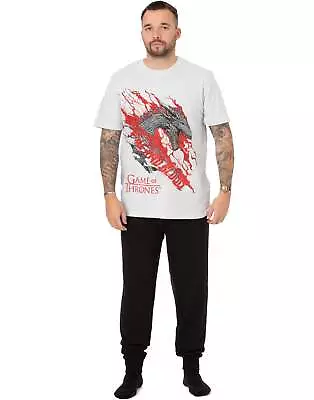 Buy Game Of Thrones White Dragon Graphic Short Sleeve Long Leg Pyjama Set (Mens) • 21.95£