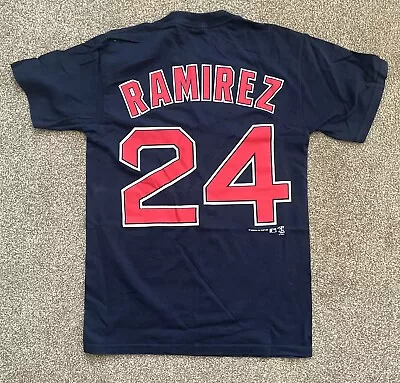 Buy Vintage Majestic MLB Manny Ramirez T-Shirt -  Boston Red Sox - Size: Small • 4.99£