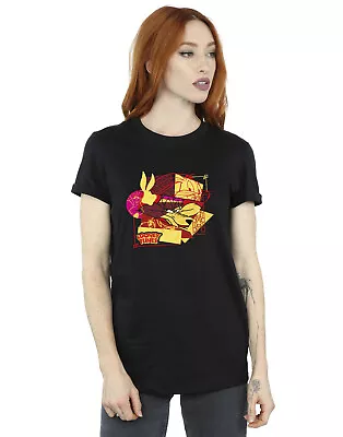 Buy Looney Tunes Women's Wile E Coyote Bugs Rabbit New Year Boyfriend Fit T-Shirt • 13.99£