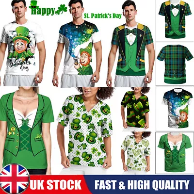 Buy St. Patrick's Day T-Shirt Mens Funny Tee Top Irish Ireland Leprechaun Unisex UK • 14.79£
