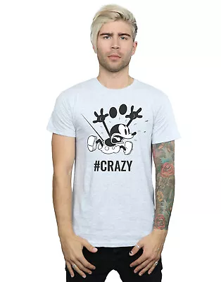 Buy Disney Men's Mickey Mouse #Crazy T-Shirt • 13.99£