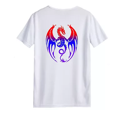 Buy Unisex T-shirt - Multicoloured Dragon Crest - Anime Dragon Gift Original Student • 12.45£