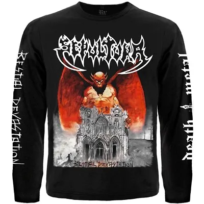 Buy Sepultura  Bestial Devastation   Long Sleeve Black T-Shirt • 28£