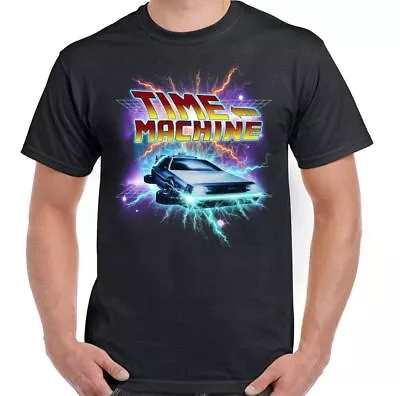 Buy Time Machine Mens Funny Back To The Future Inspired T-Shirt DeLorean Car DMC • 10.95£