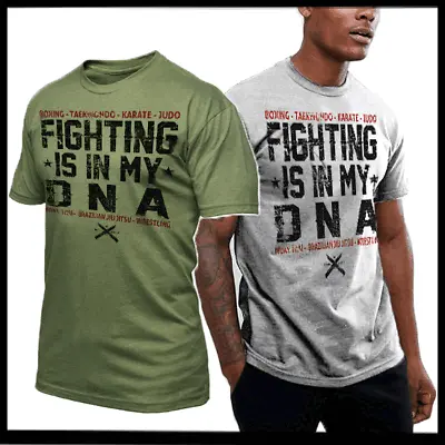 Buy Combat T-shirt Military Fighting Is In My DNA Martial Arts Tactical Assault Tee • 18.63£