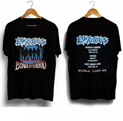Buy 2 Sided EXODUS 1986 Tour T SHIRT, Metal Band Shirt • 19.59£