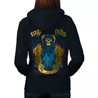 Buy Wellcoda Rage Of Gods Death Legend Womens Hoodie Back • 31.99£