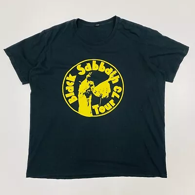 Buy 2016 Black Sabbath 1973 Tour Graphic T-Shirt - Large • 20£