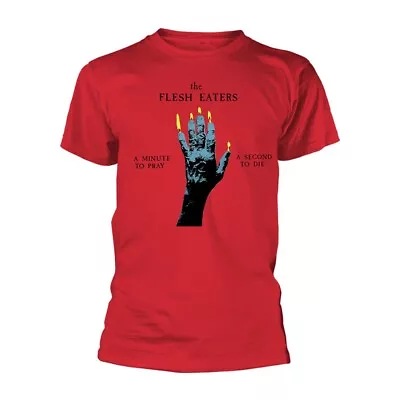 Buy FLESH EATERS, THE - A MINUTE TO PRAY… RED T-Shirt Large • 10.38£