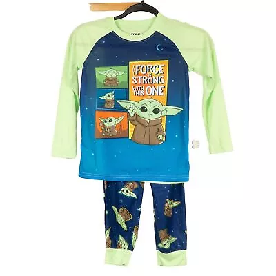 Buy Star Wars Grogu Kids Pajamas Baby Yoda Mandalorian 6 7 Force Strong This One PJs • 10.78£