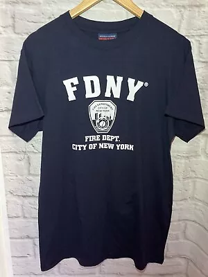 Buy Men’s FDNY Fire Dept. City Of New York T Shirt Medium Front Graphic 100% Cotton • 13.95£