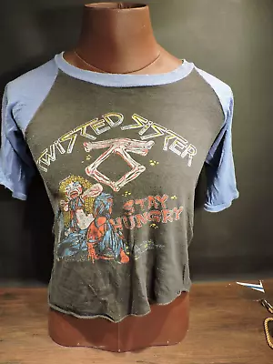 Buy Vintage 1984 Twisted Sister Stay Hungry Rock Concert Tour T-Shirt Worn Faded • 93.35£