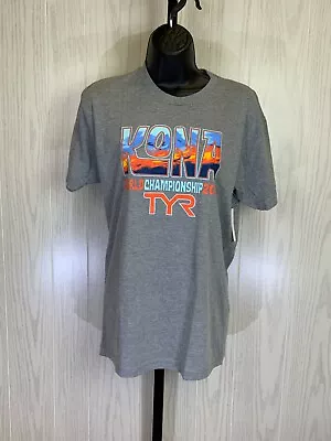 Buy TYR Kona World Championship 2018 Tee, Unisex Size S, Gray NEW MSRP $24.99 • 14.91£