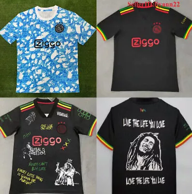 Buy 21/22 Ajax 3rd Kit Bob Marley Special Edition Shirt .. • 24£