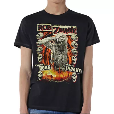 Buy Rob Zombie Unisex T-Shirt Born To Go Insane • 21.43£