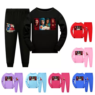 Buy Kids Descendants 4 The Rise Of Red T-shirt Pants Suits Casual Pyjamas Outfits UK • 13.99£