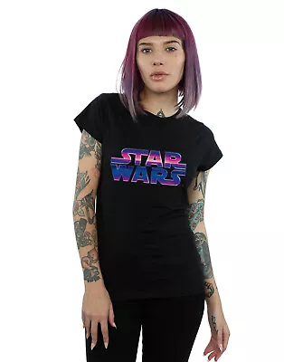Buy Star Wars Women's Neon Logo T-Shirt • 13.99£