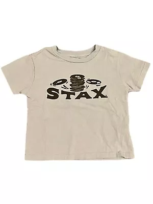 Buy Stax Records Kids Blue Tshirt Size 4 • 6.21£